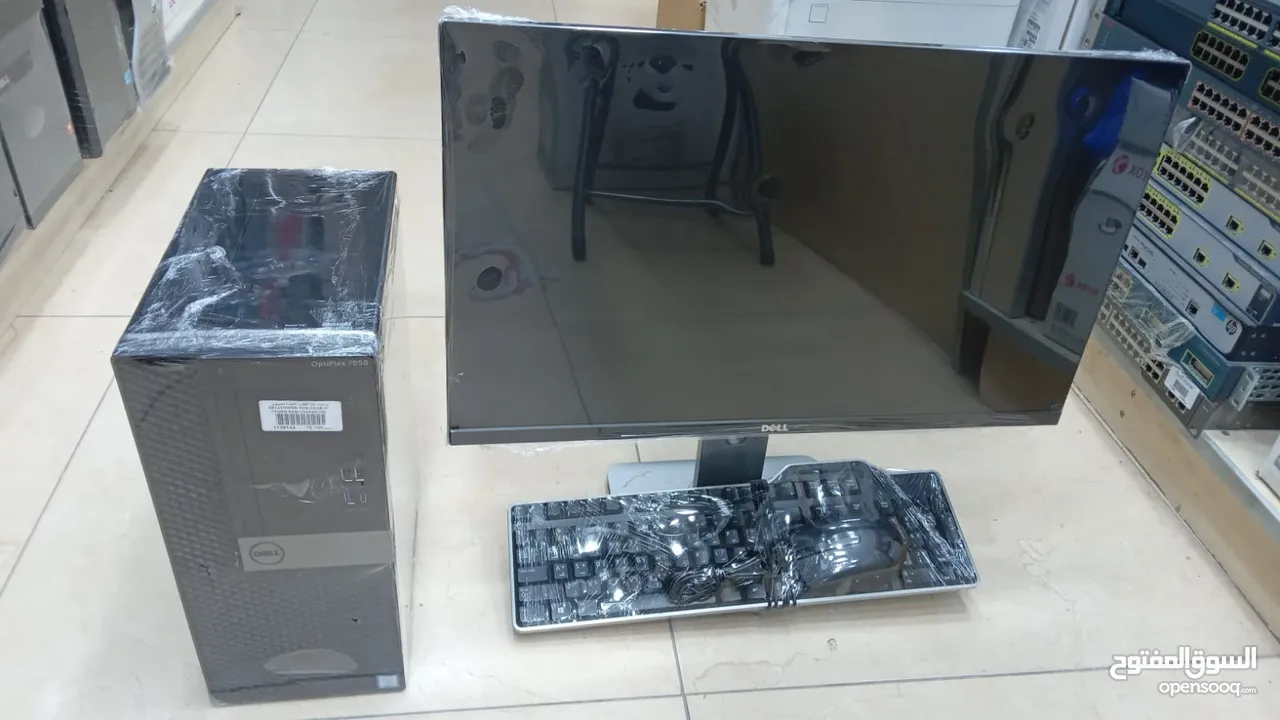 كمبيوتر مكتبي Dell core i7 7050 جيل سابع اقوي عرض داخل الكويت كفالة 6شهور
