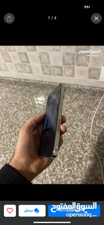 ايفون 14 برو ماكس مشفر eSIM مغير شاشه مش اصليه مغير باك الجهاز مشاءالله عليه ولا شخط