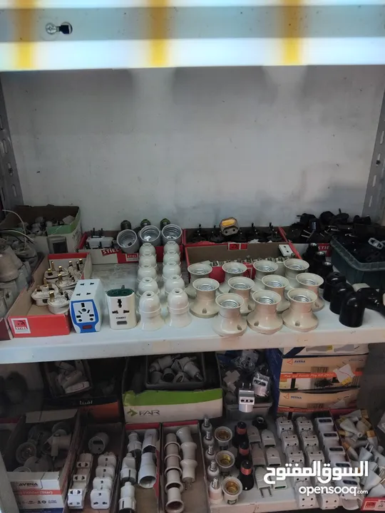 بضاعة محل كهرباء 1 فاز للبيع بالكامل وأقل من سعر الجمله