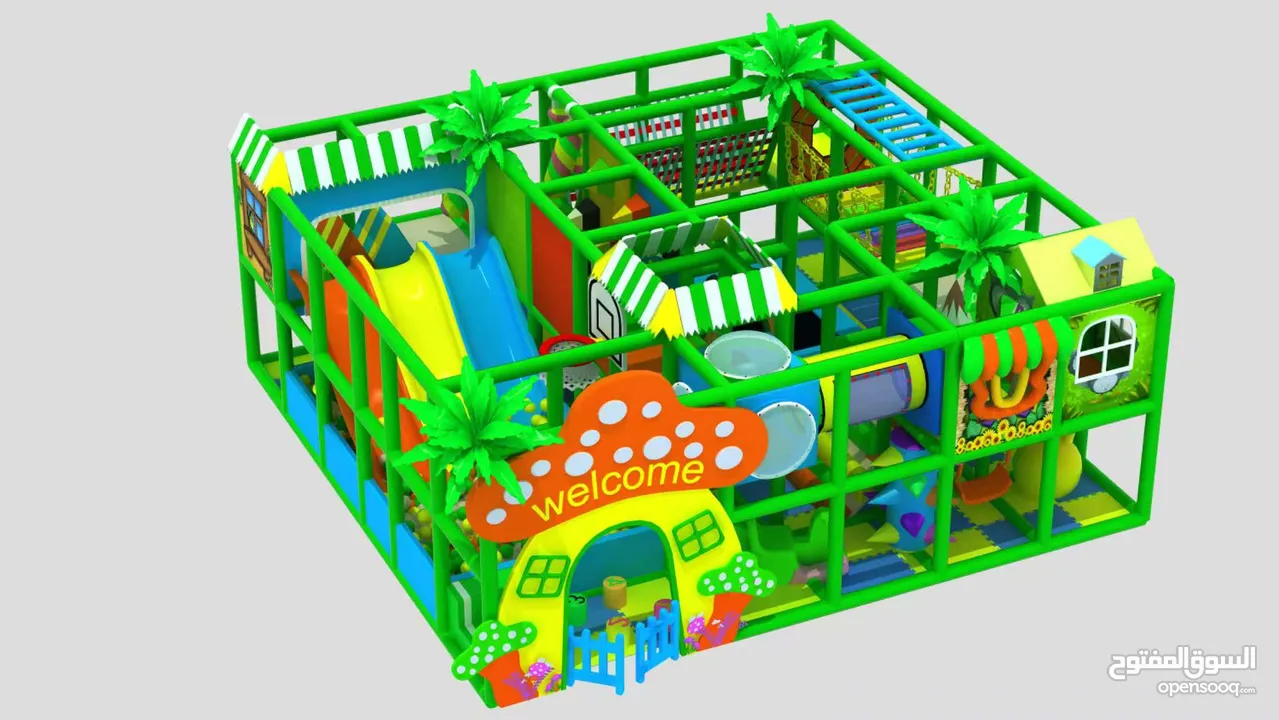 لعبة الاطفال ملعب داخلي المتاهات  7.5×7 متر