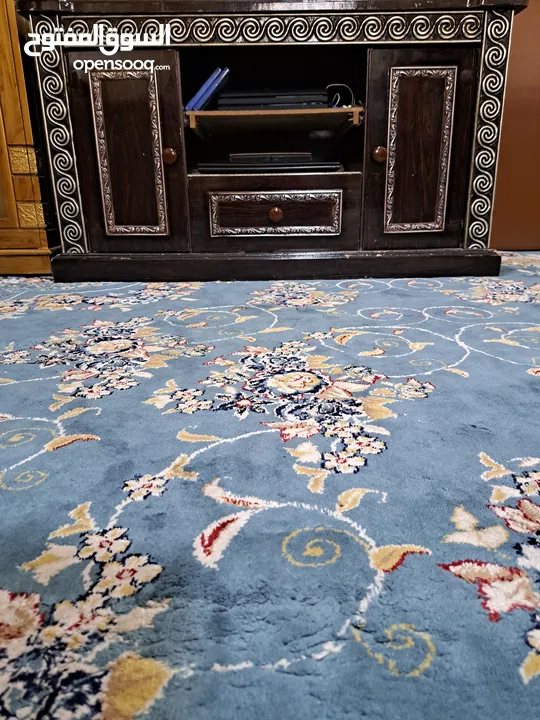 Tv table in good condition brown color