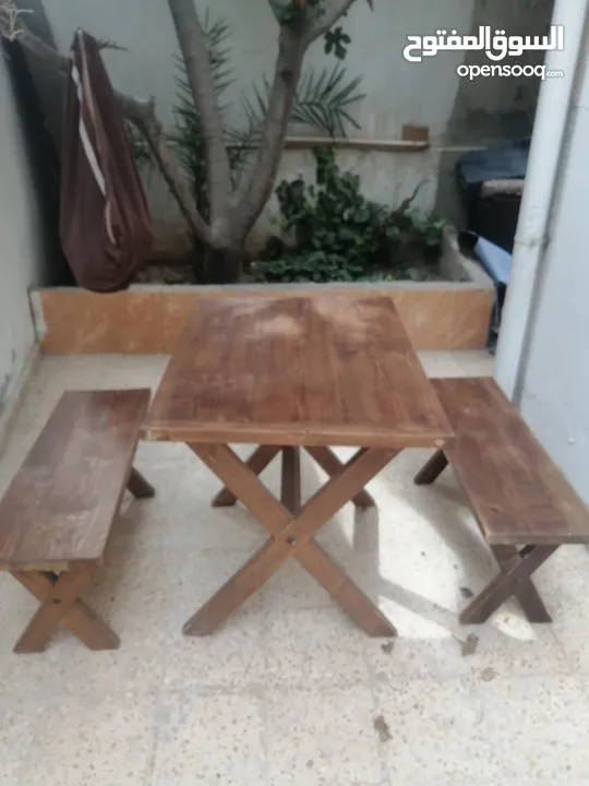 طاولة خشب زان ثقيله