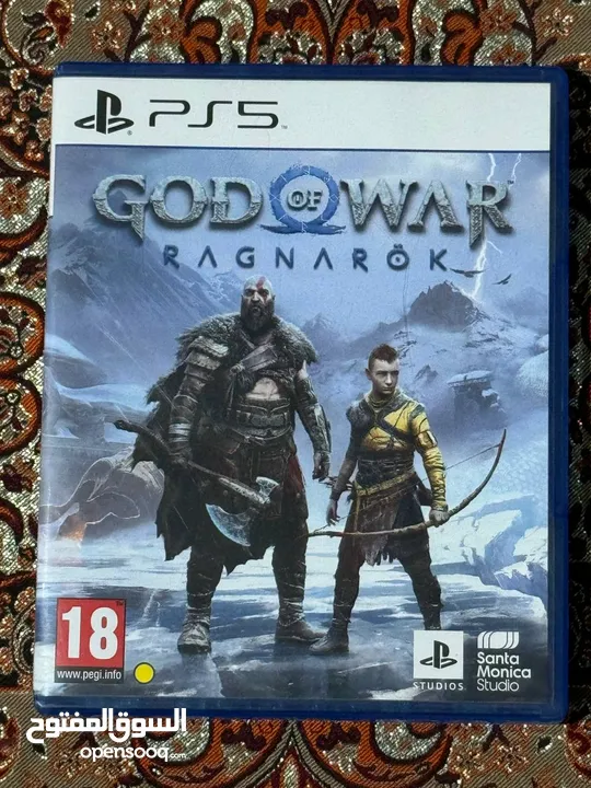 بلي 5 اسيوي مع قرص god of war نظافة فول