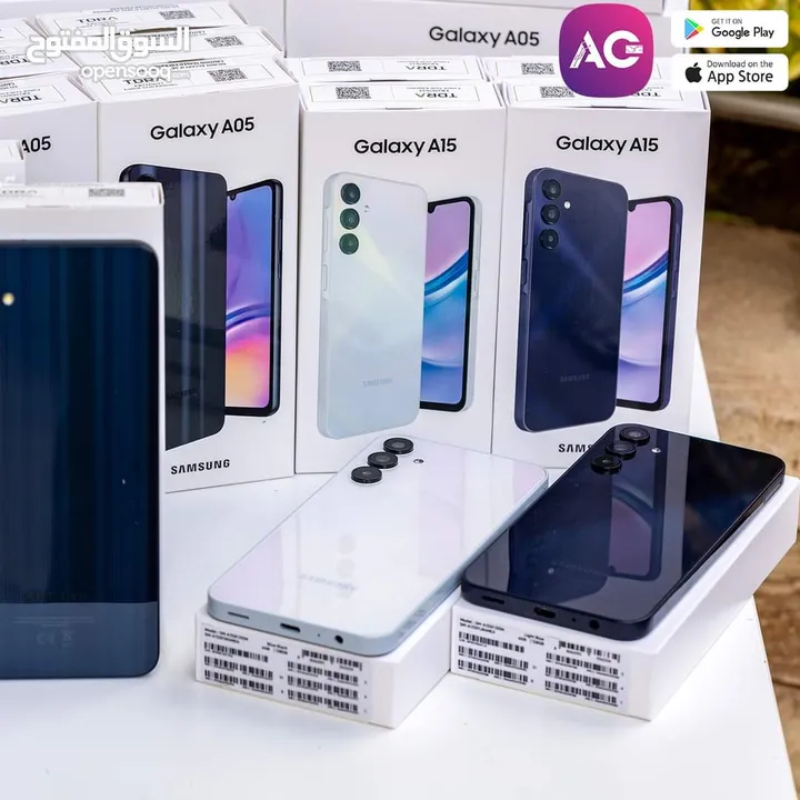 جهاز جديد بالكرتونة Samsung A15 رام 12 جيجا 128 مكفول سنة متوفر توصيل