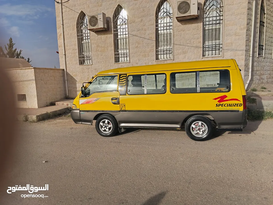 باص 2002- h100 ماتور27 عادي لمتد للبيع نقل مشترك عدد الركاب 5  موجود قاطع