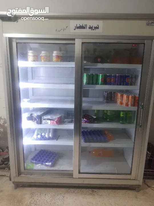 ثلاجه تبريد للمحلات مستعمل بحاله جديده