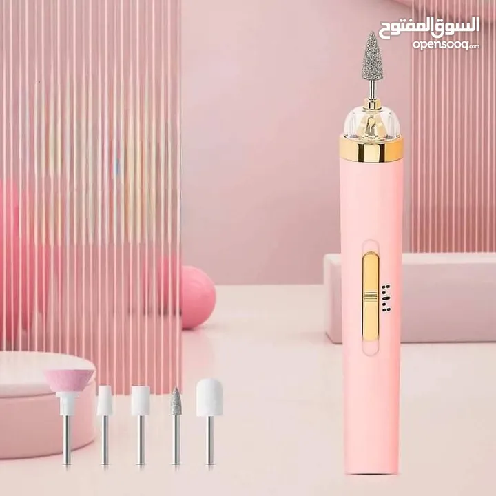 جهاز البدكير والمناكير في قطعة واحدة لأظافر لامعة ومرتبة من دون صالون قلم العناية بالأظافر 5 في 1