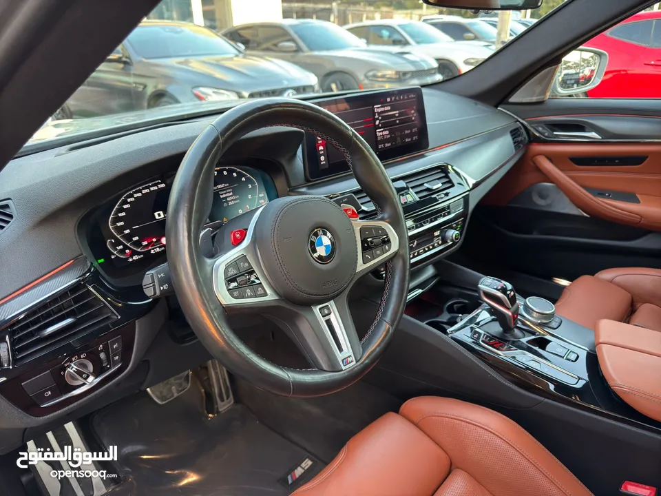 BMW M5 Competition   2021 Perfect condition Korean specs Full option  Full carbon fiber