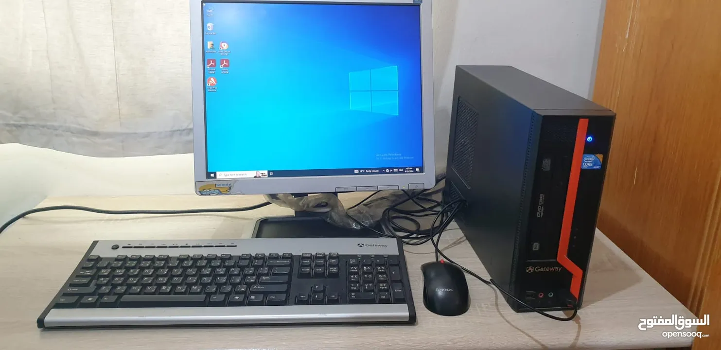 Used Desktop PC with monitor, Keyboard and mouse