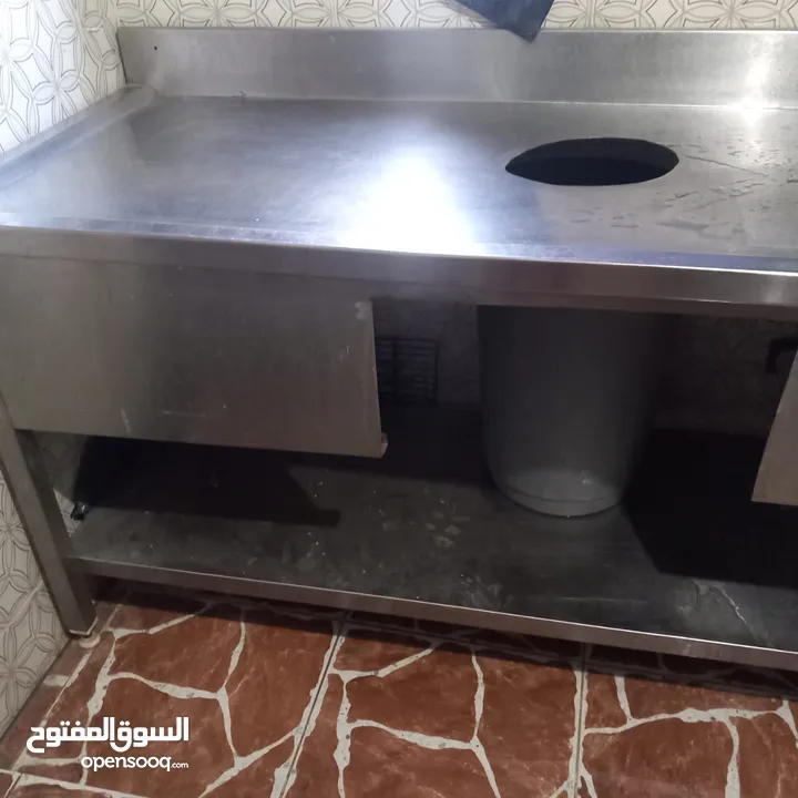 مجلى ستيلس ثقيل وطبي  طاولة ستيلس