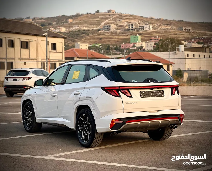 هونداي توسان  N-LINE  فل بدون فتحة  2x4 ///240Hp بنزين + كهرباء  2022/ ( Haybrid) 1600cc