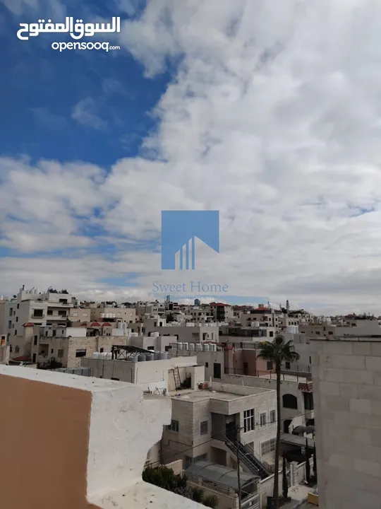 شقة طابقية فاخرة للبيع في الأمير راشد قرب مجمع الداود طابق ثالث مع روف دوبلكس 490م تشطيب سوبر ديلوكس