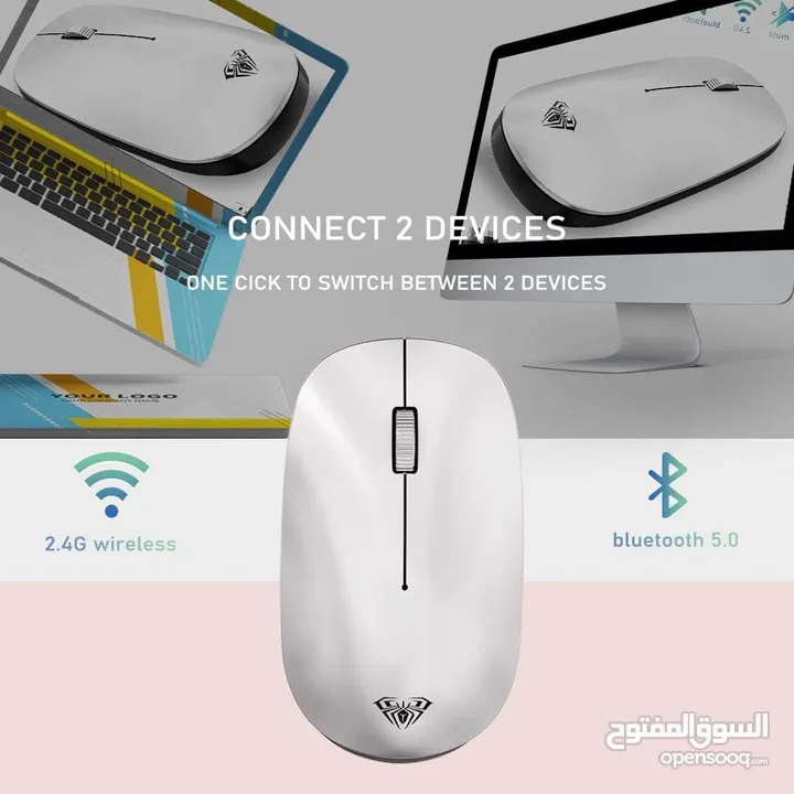 ماوس جيمنغ أصلي لألعاب الفيديو وشغل المكاتب وايرلس Aula SC800 Gaming Mouse Wireless