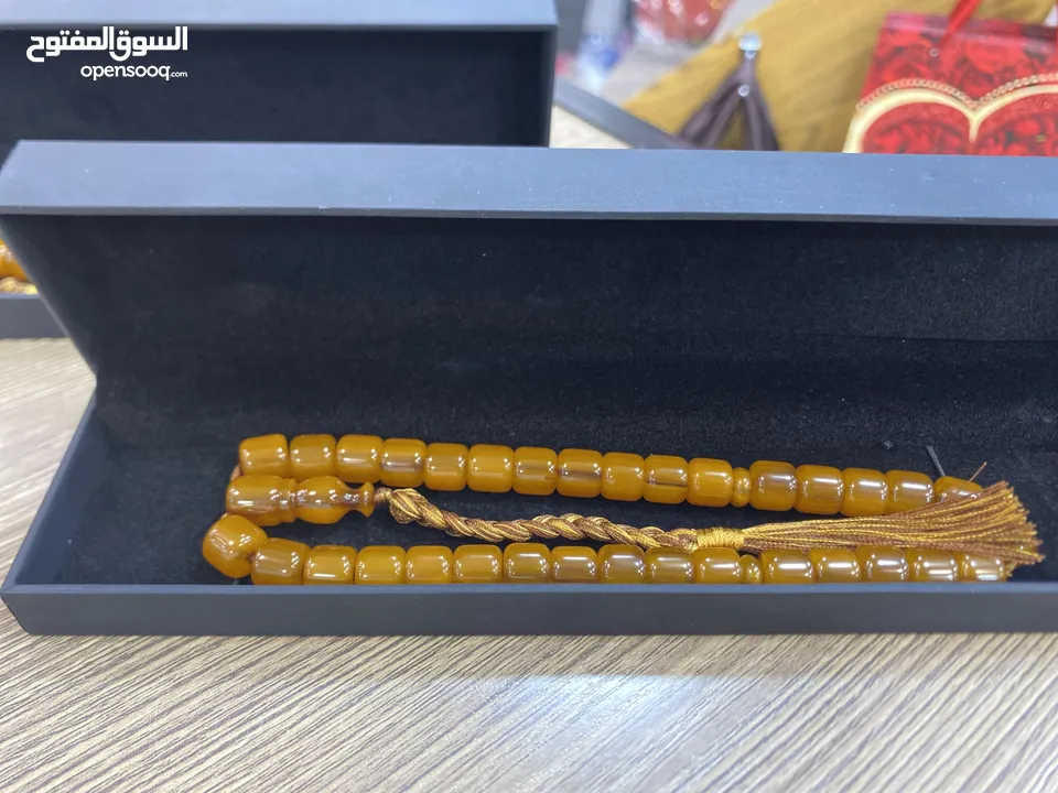 سبح احجار فاتوران كهرمان سندلس