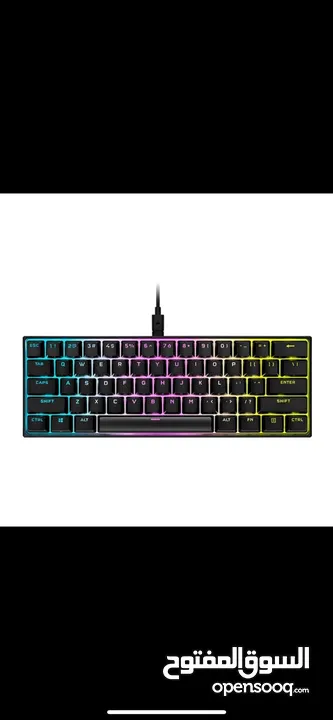 للبيع كبيورد Corsair K65 RGB MINI 60% Mechanical Wired Gaming Keyboard