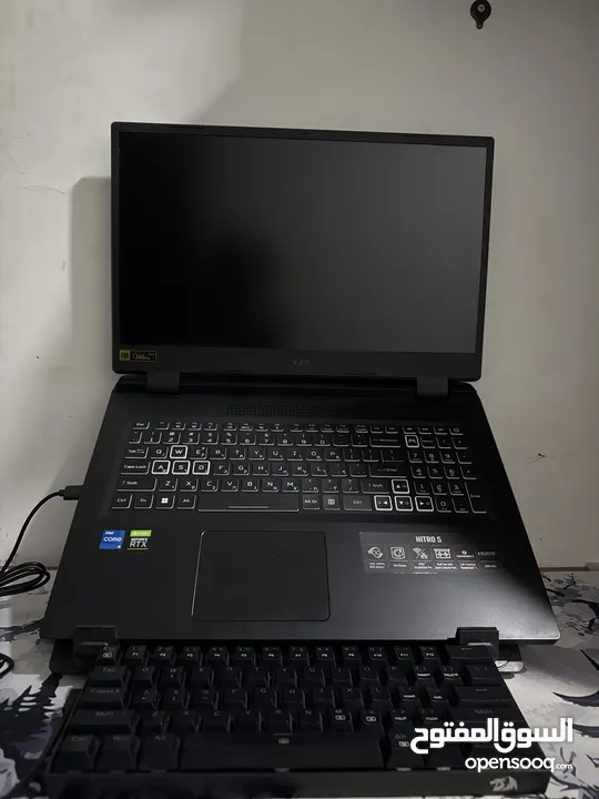 LAPTOP ACER NITRO 5 GAMING  استعمال اقل من سنة بحالة ممتازة السعر قابل للمناقشة