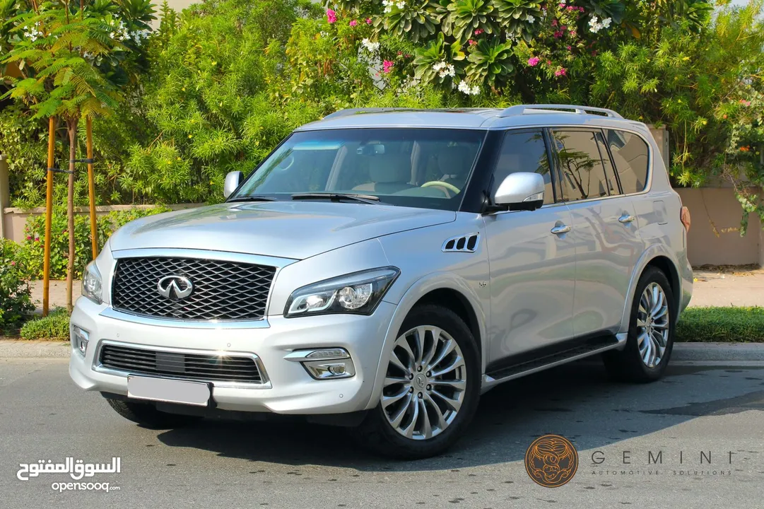 2015 QX 80 Infiniti GCC Al Rostamani 2nd Owner luxury variant immaculate condition