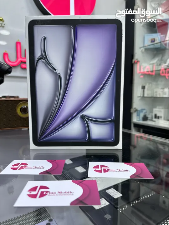 iPad Air 6 Generation (11-insh (M2)   wi-fi ايباد اير 6  معالج M2 جديد مسكر كفالة الشرق الاوسط سنة