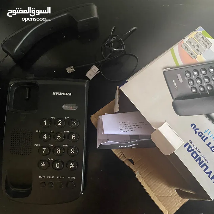 هاتف أرضي HYUNDAI HDT-2400B – جديد بالكرتونة