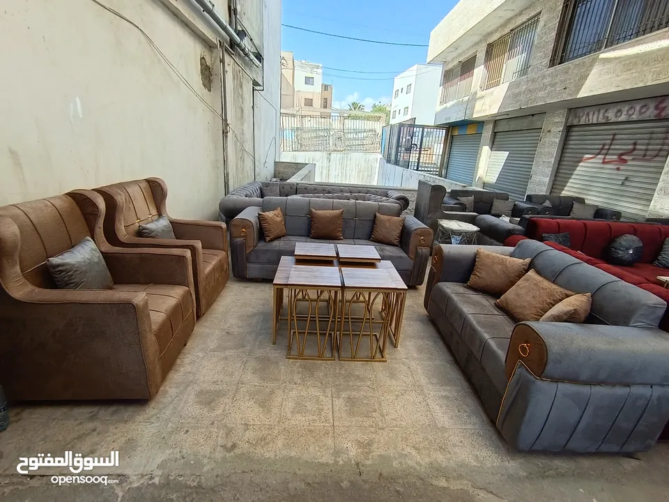 طقم كنب 7 مقاعد حلقات السوبر