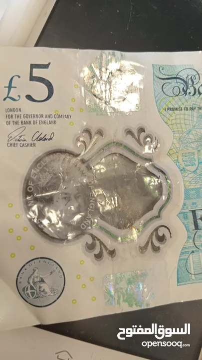 Rare AA44452531 £5 Note