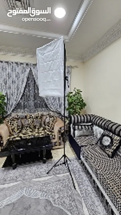 اضاءة soft box جديدة ممتازة طول 200 سم