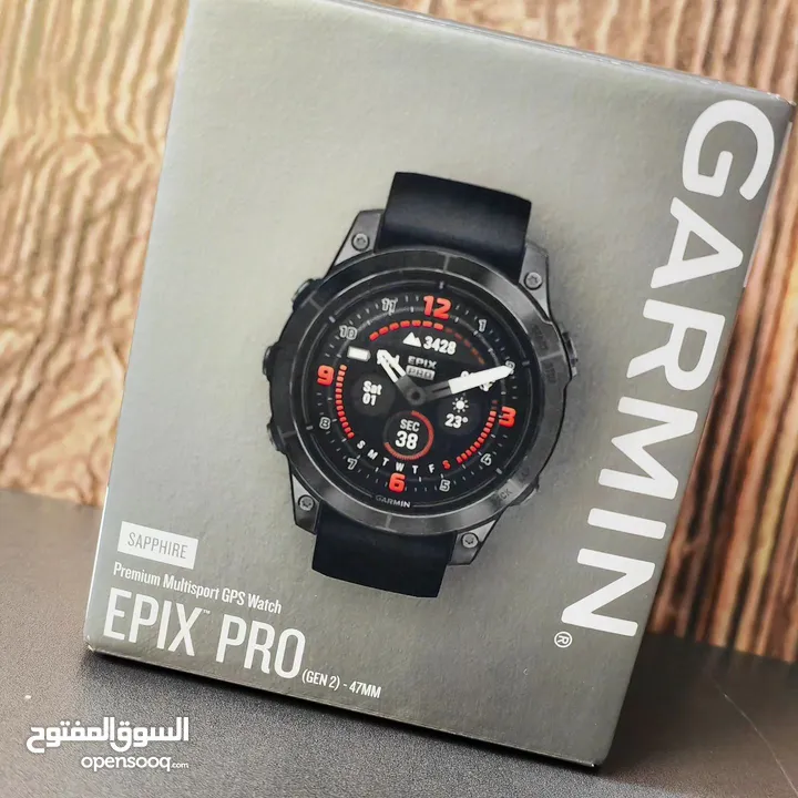 Garmin Epix Pro Gen 2 Sapphire 51 mm smartwatch ساعة جرمن الذكية ايبكس 2 برو سولر سفاير 51 مم