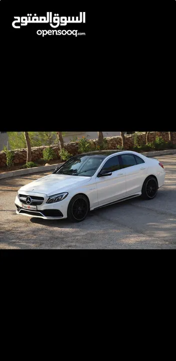 Mercedes c200 kit c63 full options  panorama  فل الفل //2014