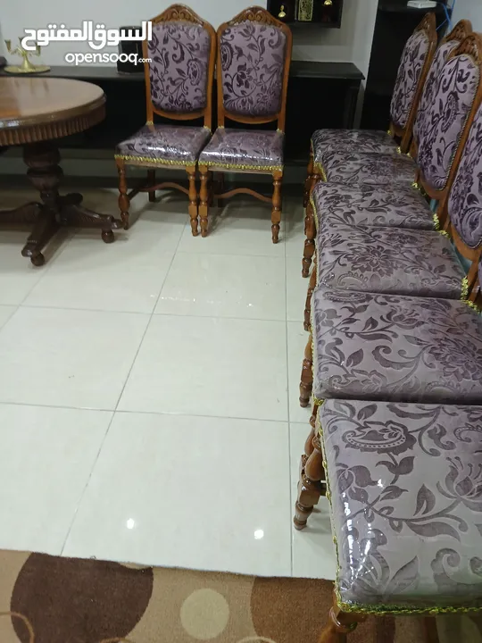 طاولة سفره  240 عرض متر 8 كراسي ازان صولد تفصيل كلفني 1200
