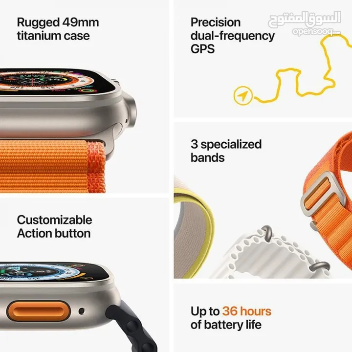 ساعة شبيهة ابل الترا Apple Watch Ultra 49mm