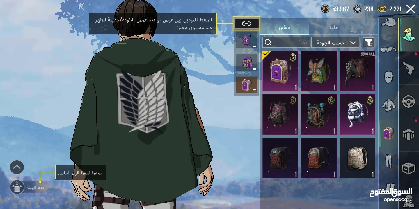 حساب ببجي للبيع عمر الحساب 2 سنين