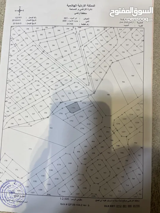 قطعة ارض سكنية باطلالة مميزة بجانب قصر الاميرة بسمة الجبيهة