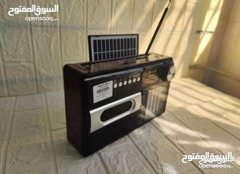 راديو انتيكا بطراز كلاسيكي بنظام صوتي حديث يعمل على الكهرباء الشحن بطاريات طاقه شمسيه