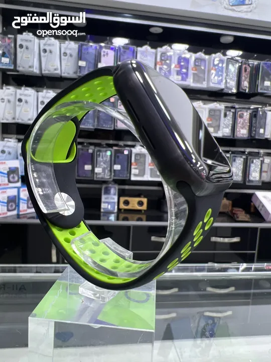 Used Apple Watch Series 6 (44mm) ساعة ايفون الاصدار السادس قياس 44 مستعملة بجالة جيدة جدا كفالة محل