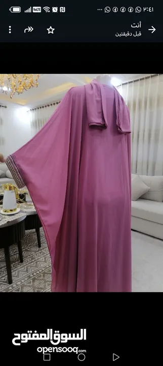 عبايه فراشه ستاتي مع شال  فري سايز  لوزن 120 السعر 25دينار    Z\Maram22