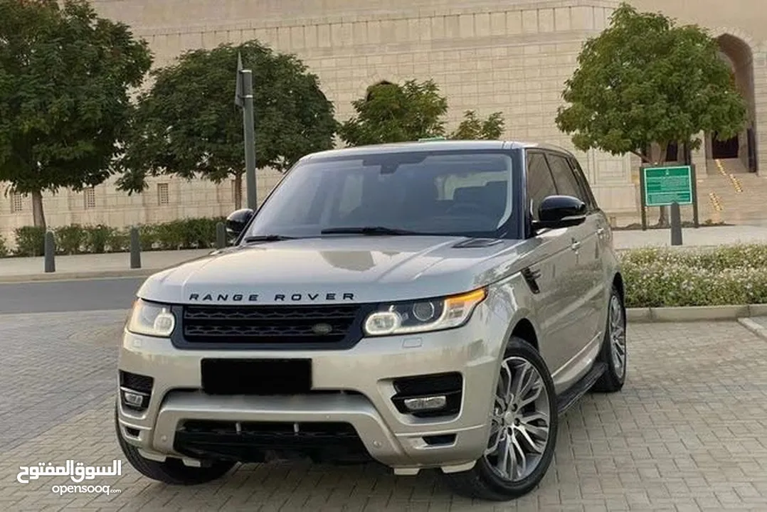 Rang rover sport 2014  رنج روفر سبورت فئه اولى 2014 عداد 222 الف كم  صبغ الوكاله بدون حادث