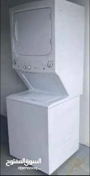 Used Laundry Center Heavy Duty Usage وحدة غسيل وتجفيف ممتازة ،غسالة ومجفف ماركة ويربول و مابي 15كجم