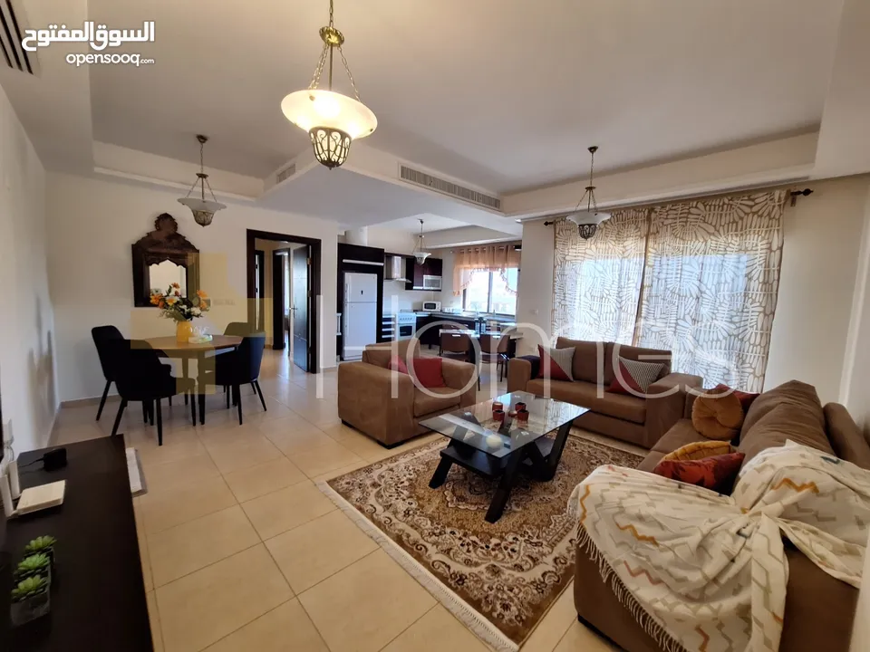 شقة طابق ثاني للايجار في عبدون بمساحة بناء 100م