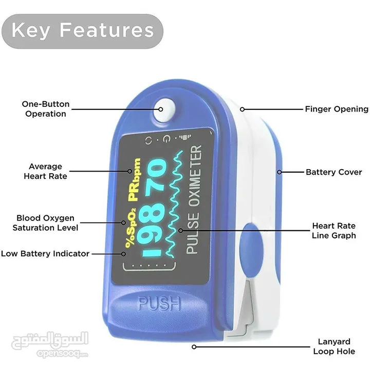 Pulse Oximeter جهاز قياس معدل نبضات القلب و الاكسجين في الدم