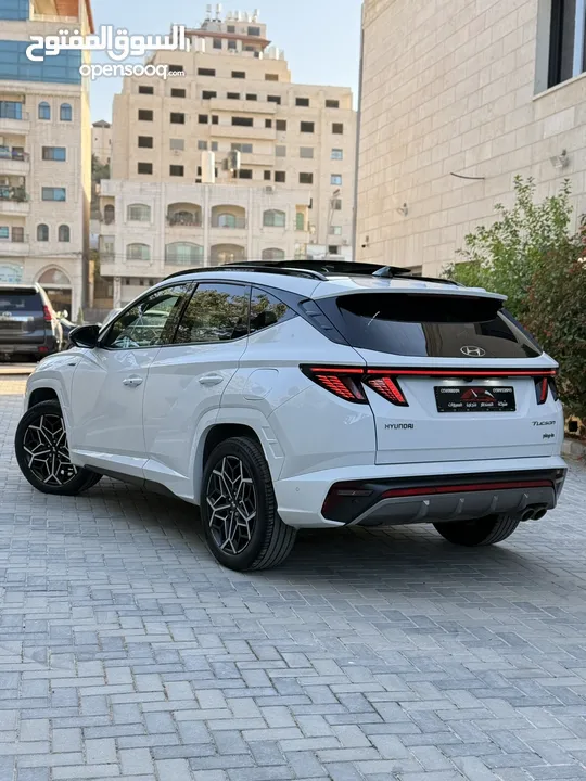 هونداي توسان NLine ترخيص 2023 محرك 1600 هايبرد plug in/يقطع على الشحنه 65 كيلو متر  271 حصان