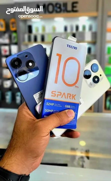 اخو الجديد Spark 10pro رام 16 جيجا 256 أغراضة والكرتونه الأصلية متوفر توصيل