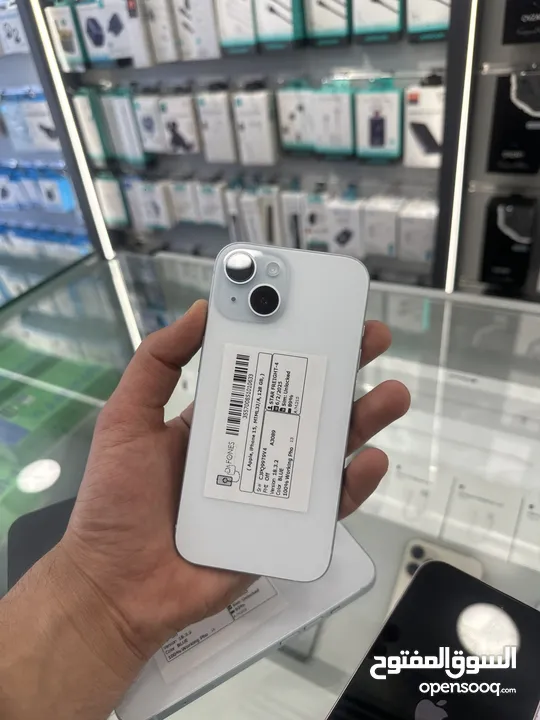 iPhone 15 128 GB used  ايفون 15 128 جيجا مستعمل بحاله الوكاله  بطاريات من 86لل93 متوفر جميع الالوان