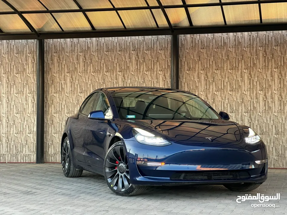 Tesla Model 3 2022 تيسلا بيرفورمانس دول موتور فحص كامل بسعر مغررري جدا