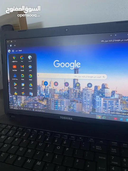لابتوبToshibac850broمعالج(intel(rالرام6للاستخدام الجامعي وطلاب التوجيهي والألعاب حسب الطلب