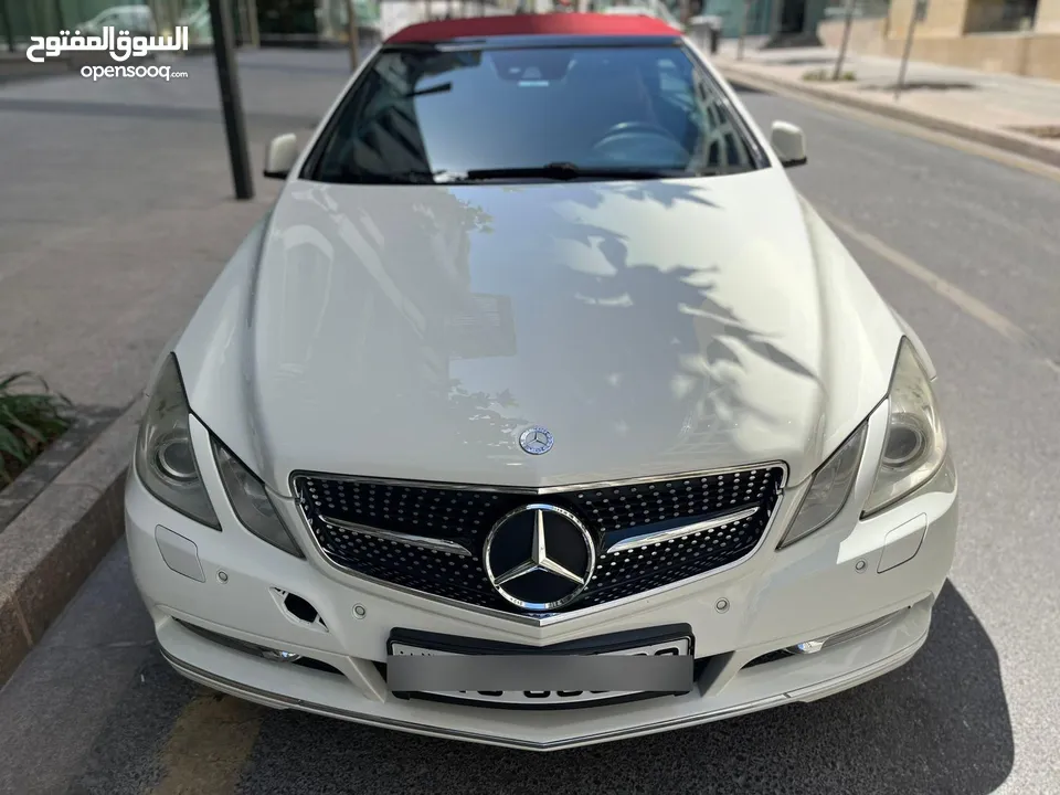 للبيع مرسيدس E250 كشف بحالة ممتازة لون ابيض لؤلؤي فحص كامل