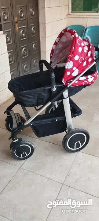 عربايه اطفال شبه جديده للبيع بسبب السفر