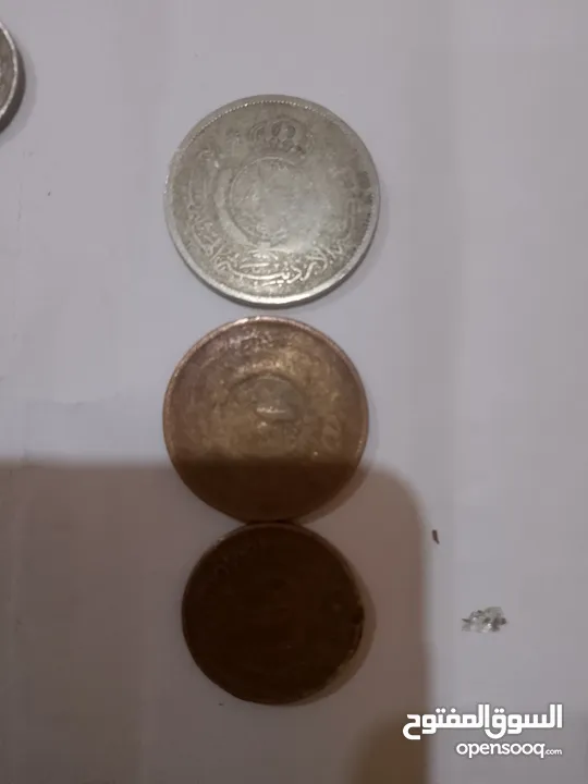 مجموعة عملات اردنيه عدد 120 قطعه من الفلس إلى نصف دينار
