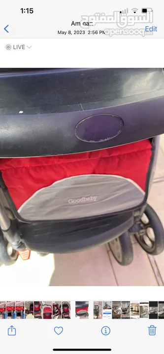 عربايه ماركه Good baby اسود واحمر