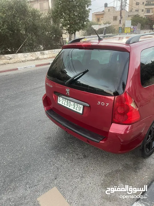 بيجو 307 2005  مطور2000 100% مكنيكيات الف الف دهان جديد مزجان حامي بارد منفوضة من النمرة ل النمرة