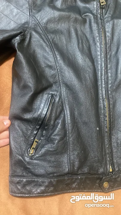 جاكيت جلد بايكر قابل للتفاوض river island leather jacket